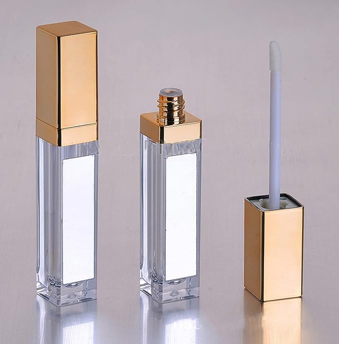 10 Pcs 7ml Square Plastic Lip Gloss Tubes 7ml