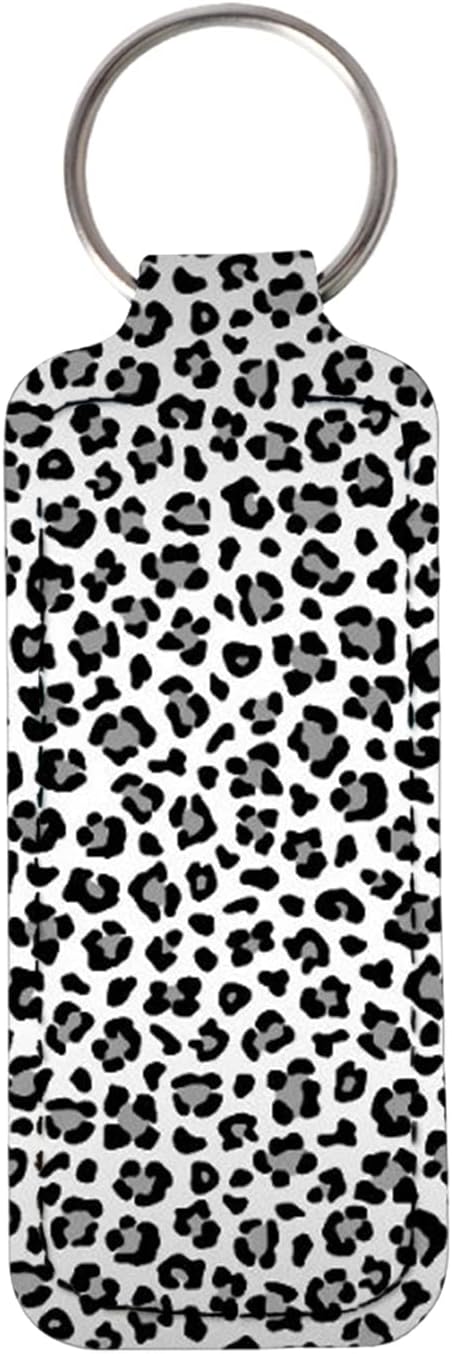 Horeset Chapstick Holder for Women Ladies,Tropical Floral Portable Gloss