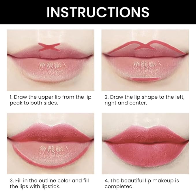 evpct 1Pcs Nude Pink Velvet Matte Lip Line