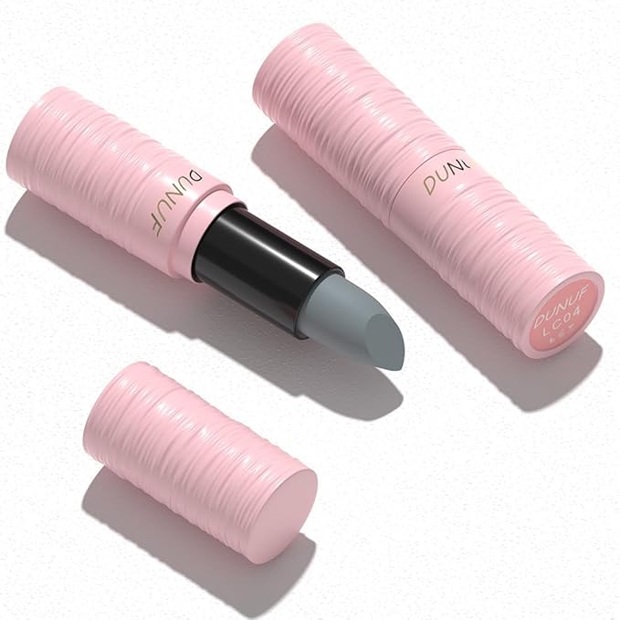 Halloween Light Grey Matte Lipstick, Grey Lip Face Light