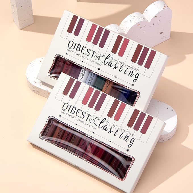 QiBest Goth Black & Bold Lipstick for Halloween Lipstick