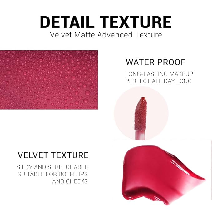 Liquid Matt Lipstick Lipliner Lip Crayons Pack Set,Velvet Makeup,Waterproof&Waterlasting,B