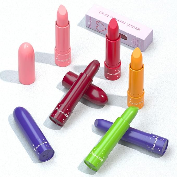BINGBRUSH 3Pcs Color Changing Lipstick Queen,Long Lasting Lip BINGBRUSH