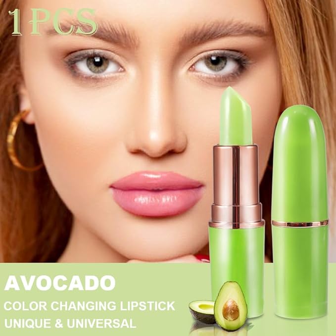 BINGBRUSH Avocado Color Changing Lipstick Queen,Moisturizer Long Lasting Lipstick