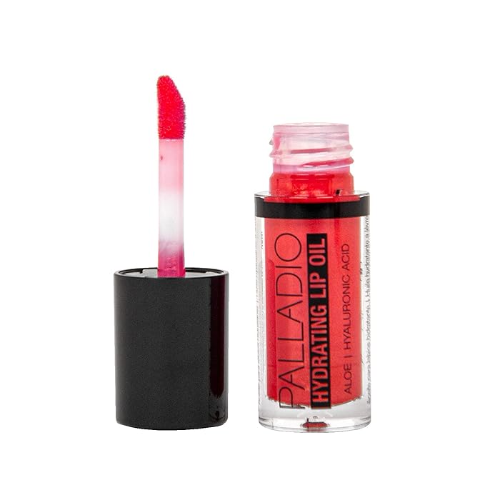 Palladio Hydrating Lip Oil Infused with Hyaluronic Acid, Hydrating