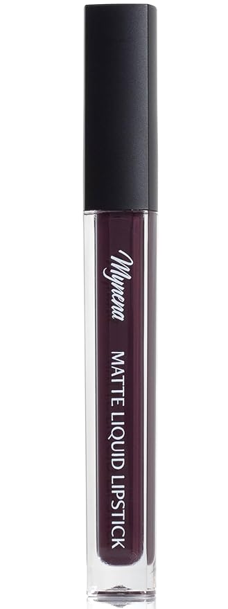Mynena Deep Eggplant Long-Lasting Matte Liquid Lipstick Intense Color Smudge-Proof & Waterproof Comfortable Hydrating Shea Butter Vegan & Cruelty-Free | Mia
