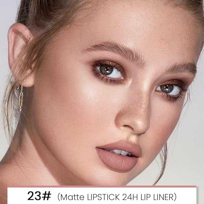 evpct 1Pcs Light Nude Beige Matte Lip Line