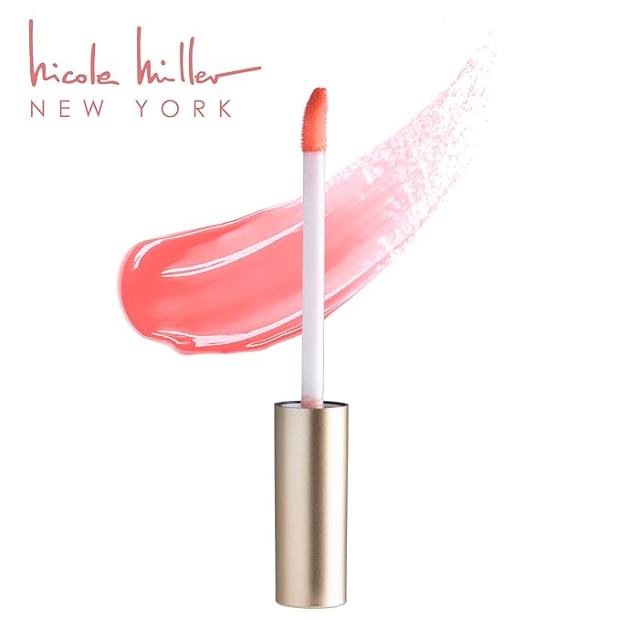 Nicole Miller Lip Gloss Collection, 10 Count (Pack of 1), Peach