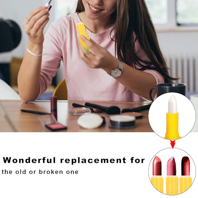 5pcs Empty Lip Balm Tubes, Banana Shaped Plastic