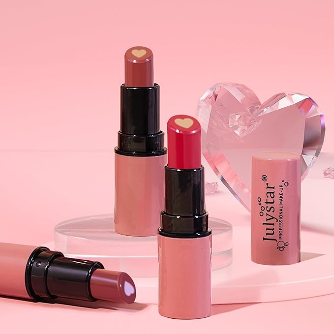3 Colors Lipstick Set, Hydrating Tinted Lip Balm Hydrating