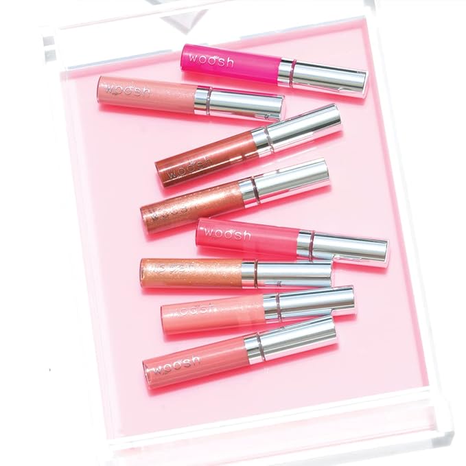 Woosh Beauty, Spin-On Lip Gloss, Hydrating Shea Butter, Lip