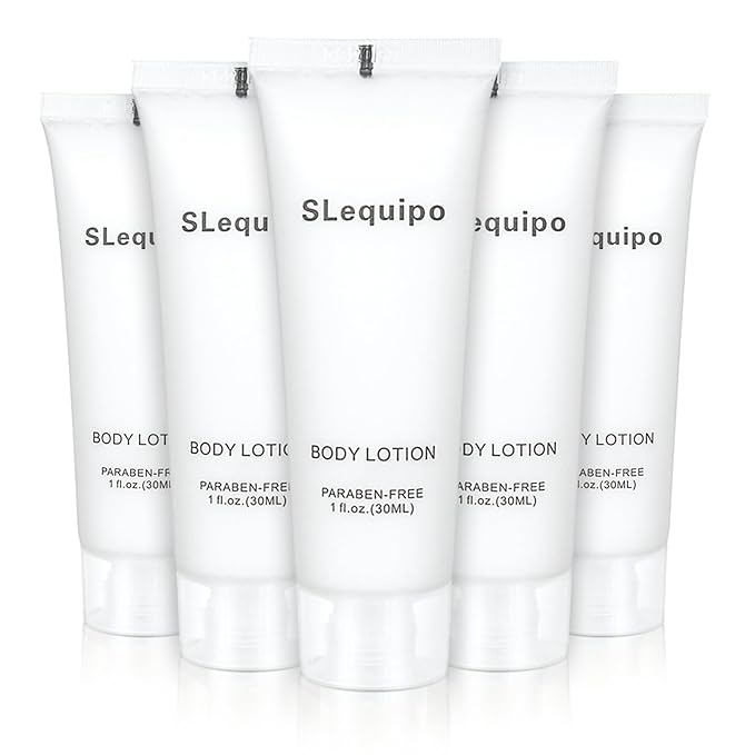 Travel Size Body Lotion Bulk (1 fl oz, 50 Pack), Refreshing Hotel Body Lotion, Mini and Small Size Body Lotion, Guest Hotel Toiletries in Bulk - Mini Body Lotion, Clear Container