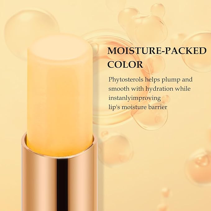 Hydrating Lipstick Color Changing,Moisturizing Lip Balm,Lip Care Products Dry Lips Long-Lasting Fruit Flavoured Lipstick