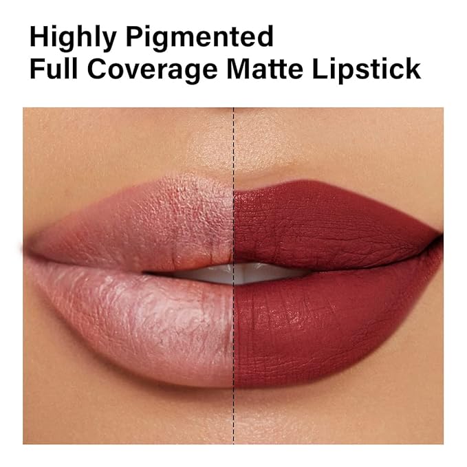 Matte Lipstick Hydrating Lip Color Makeup, Highly Pigmented Lipstick with Moisturizing Formula, Lightweight, Smooth, M29