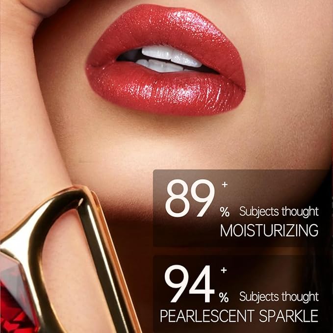 Glitter Lipstick for Women with Metallic 3D Shine Lipstick 14OZ