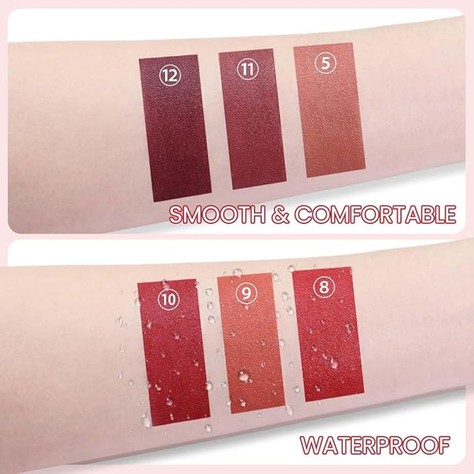 BINGBRUSH Crayon Matte Longwear Lipstick Pack Set,Moisture Sm