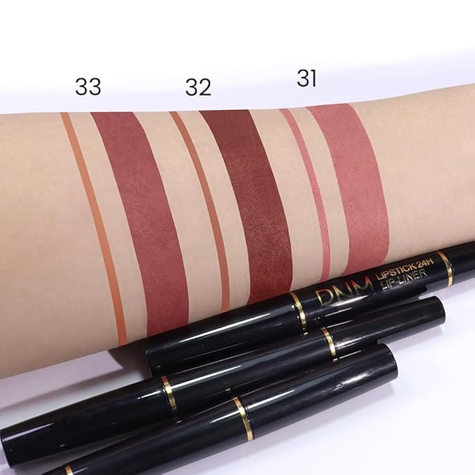 evpct 3Pcs Matte Lip Liner and Lipstick Comb