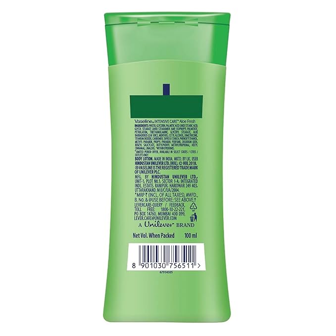 Vaseline Intensive Care Lotion Aloe Travel