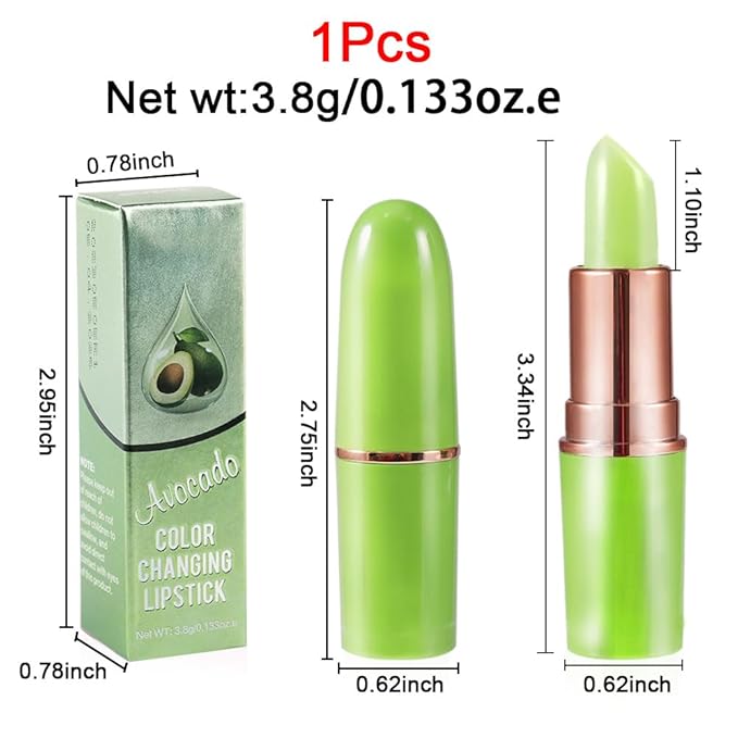 BINGBRUSH Avocado Color Changing Lipstick Queen,Moisturizer Long Lasting Lipstick