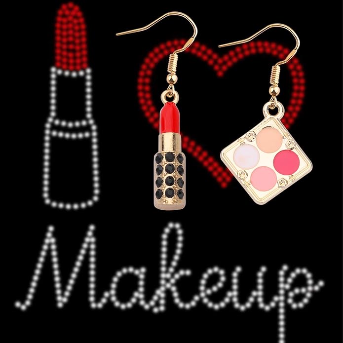 WSNANG Lipstick 3D Earrings Estheticians Gift Makeup Artist WSNANG