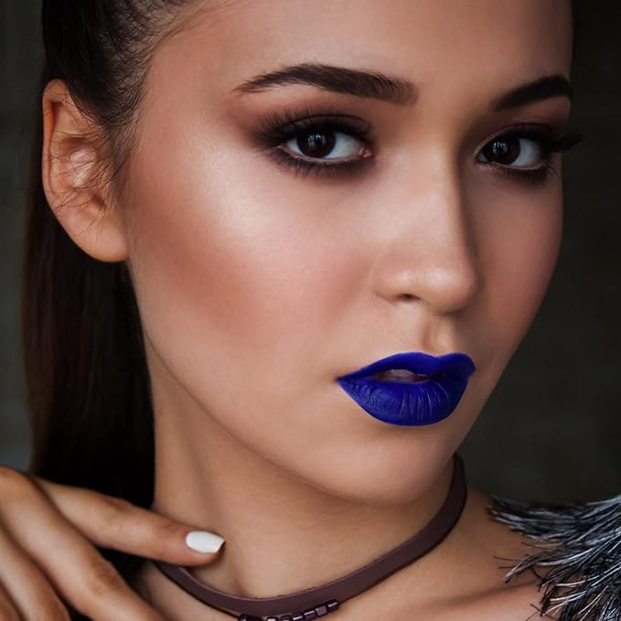 MAKI YIKA Dark Blue Lipstick for Women Color Lipstick