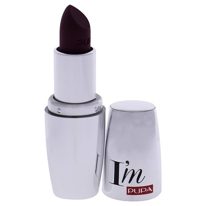 Pupa Milano I Am Matt Pure Colour Lipstick - Dresses Lips In Full, Deep Color - Matte, Velvety And Extremely Sensory Feel - Glides On Without Weighing Lips Down - 053 Dangerous Violet - 0.123 OZ