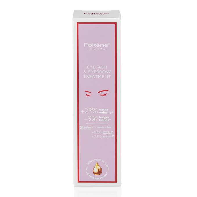 Foltene Eyelash & Eyebrow Treatment - Lash and Brow Serum w/Applicator - Stimulate Growth for Thicker Longer Fuller Eyelashes & Eyebrows - Strengthening & Protective Effect - Nutrition Conditioner
