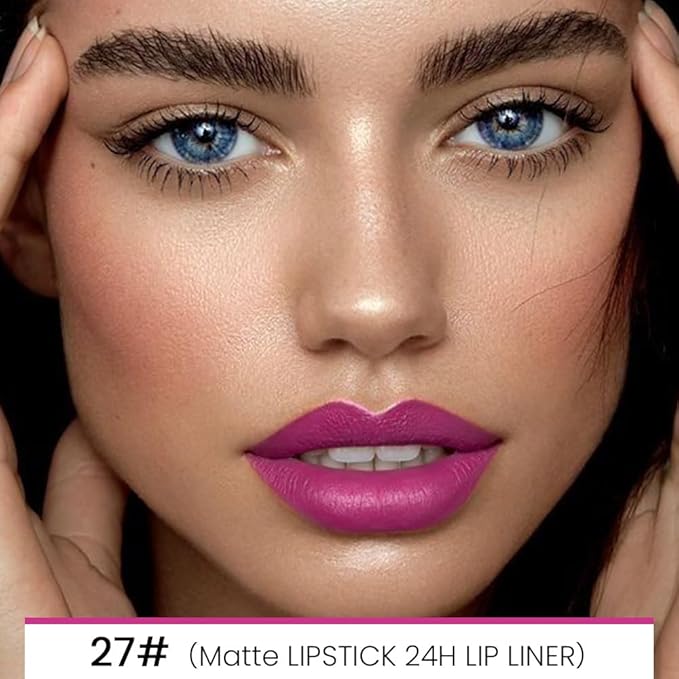 evpct 1Pcs Lip Liner and Lipstick Set Kit Lip