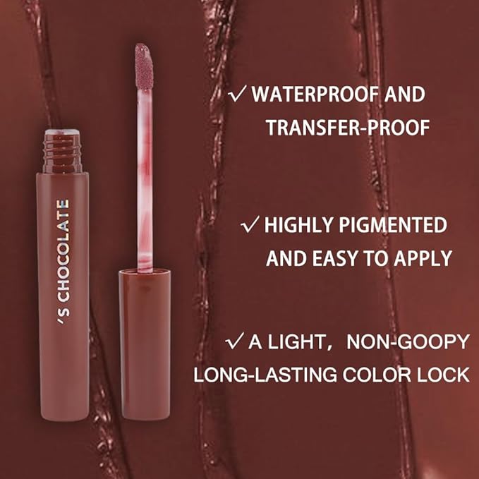 Liquid Matt Lipstick Lipliner Lip Crayons Pack Set,Velvet Makeup,Waterproof&Waterlasting,C
