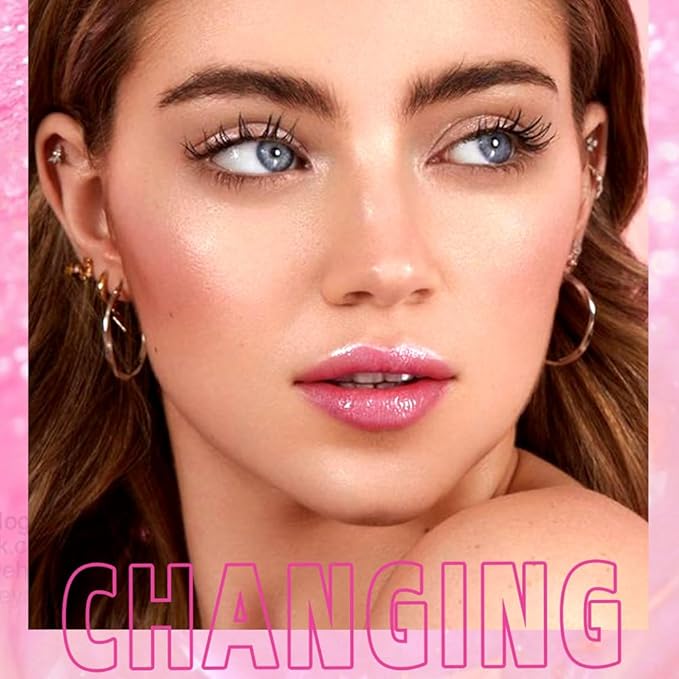 Magic Color Changing Lip Oil, Moisturizing Color Changing Lip Gloss, Nourishing Repairing Lip Glow Oil Non-Sticky Primer Lip Tint Fresh Clear Lip Care,1 PC
