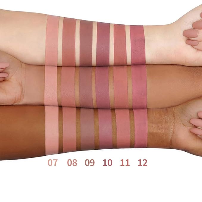 BONNIE CHOICE 6Pcs Nude Matte Liquid Lipstick Set, Long