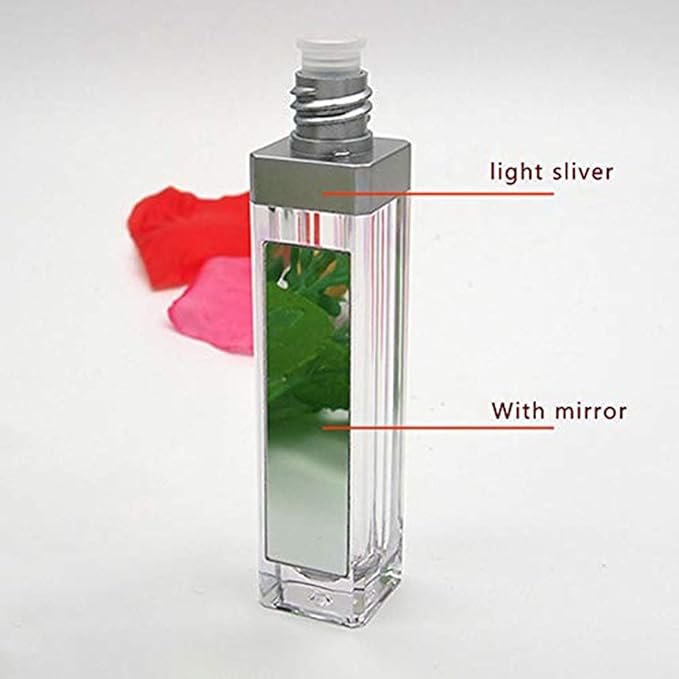10 Pcs 7.5ml Plastic Square Clear Lip Gloss 7.5ml