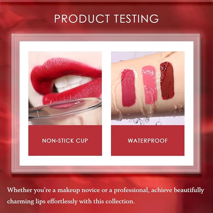 12 Color Cream Lip Gloss, Sexy Women Lipstick,