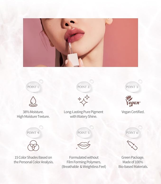 Heart Percent Dote On Mood Overlip Pencil & Stain Duo Set, Long-Lasting Creamy Lip Crayon & Pure Glow Tint Dewy Moisturizing Liquid Lipstick, #GirlCore Overlip Set