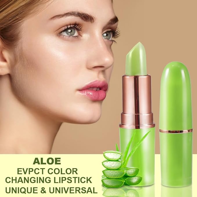 BINGBRUSH Aloe vera Color Changing Lipstick Queen,Moisturizer Long Lipstick
