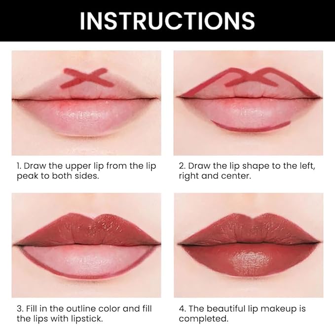evpct DNM 1Pcs Plummy Terracotta Shine Lip Line