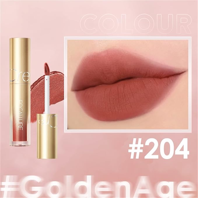 FOCALLURE Matte Lipstick Waterproof Longlasting Quick-Drying Glorious Lip Longlasting