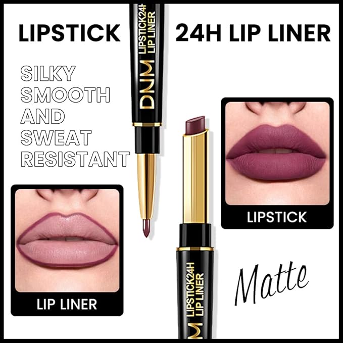 evpct 1Pcs More Berry Lip Liner and Lipstick