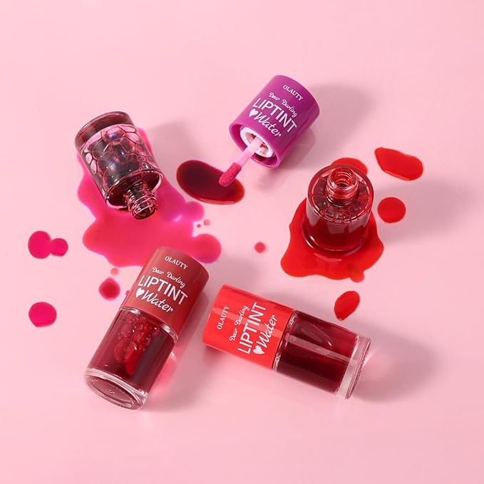 Water Tint Lip Stain, Korean Lip Gloss Vivid Gloss