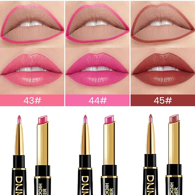 evpct DNM 3Pcs Mauve Warm Bright Pink Red Lip