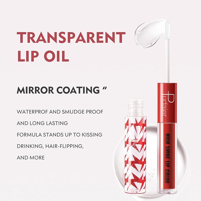 Liquid Lipstick with Clear Lip Gloss, Liquid Lip Gloss,