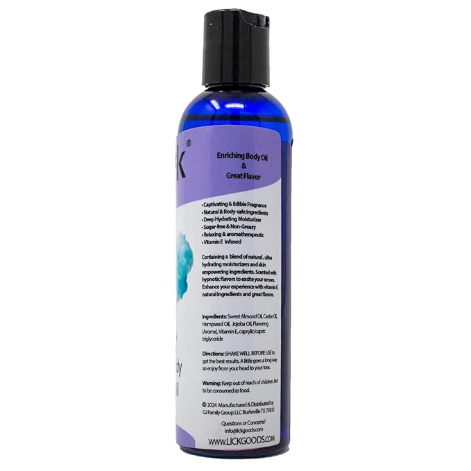 LICK Cotton Candy Scented Body Oil