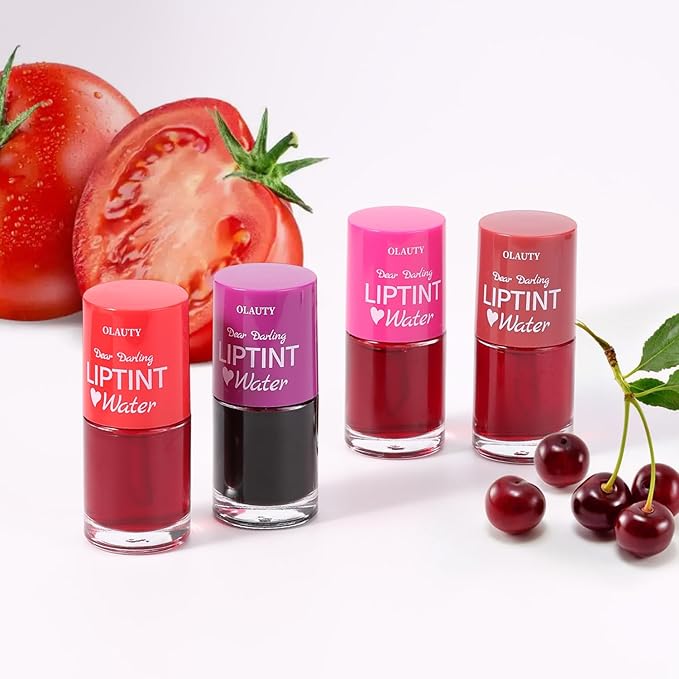 Water Tint Lip Stain, Korean Lip Gloss Vivid Gloss