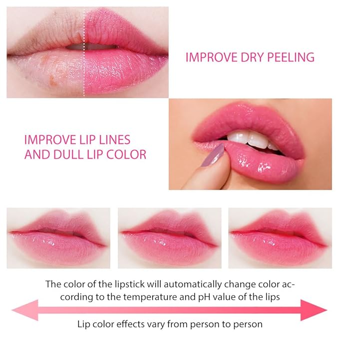 Waterproof Moisturizing Magic Matte Color-Changing Lip Balm Lipstick:Create Moisturizing