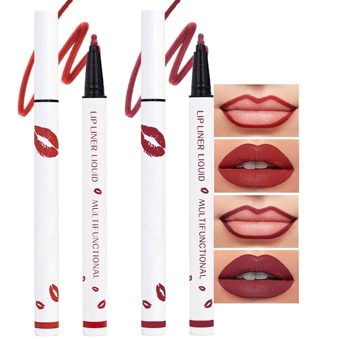 Rde Drak Red Matte Lip Tint Stain Pen,Versatile Set,Long