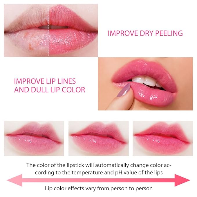 Waterproof Moisturizing Magic Matte Color-Changing Lip Balm Lipstick:Create Moisturizing