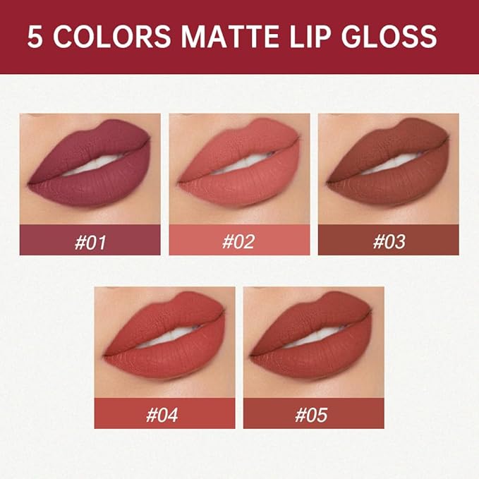 Liquid Matt Lipstick Lipliner Lip Crayons Pack Set,Velvet Makeup,Waterproof&Waterlasting,C