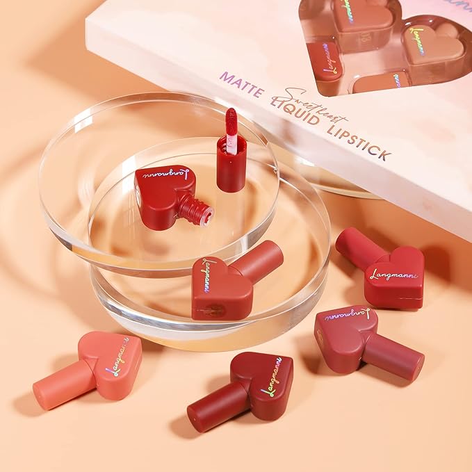LANGMANNI 12 Colors Sweet Heart Velvet Matte Liquid LANGMANNI