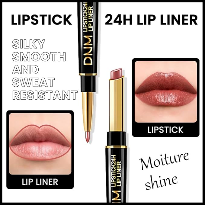 evpct DNM 1Pcs Plummy Terracotta Shine Lip Line