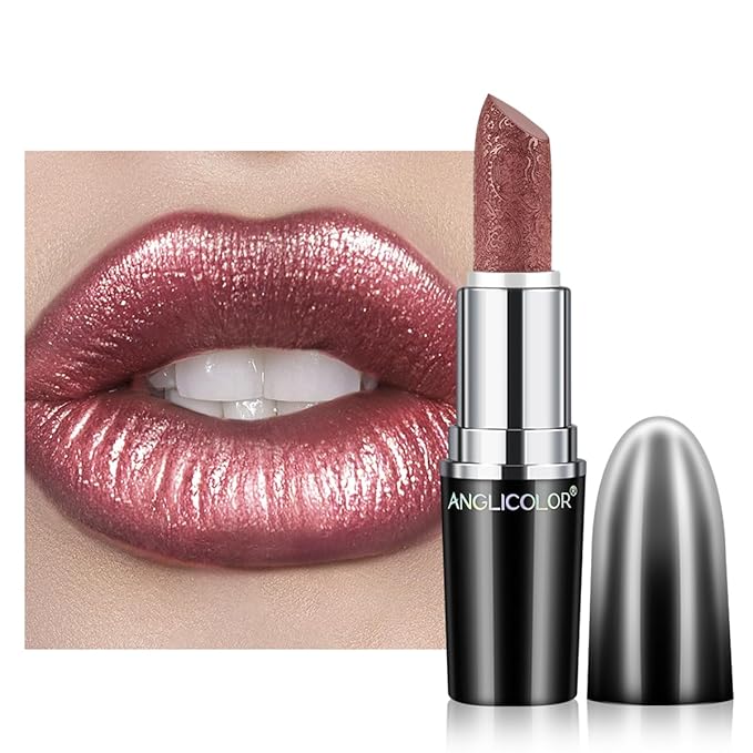 Glitter Lipstick for Women with Metallic 3D Shine Lipstick 14OZ